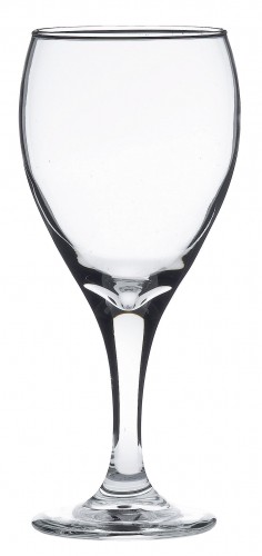 Teardrop Tear Wine Goblet Glass 12oz Lined @ 250ml CE