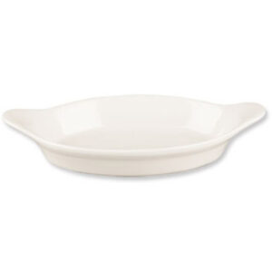 Churchill Super Vitrified Cookware Small Oval Eared Dish White 255ml/9oz