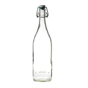 Ceramic Flip Top Bottle 17.5oz With Green Washer-0