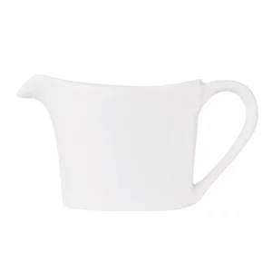 An image of a Alchemy Fine China Ambience Oval Jug White 140ml