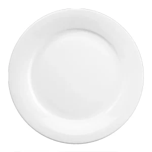 White 23cm Art De Cuisine Menu Mid Rim Plate.