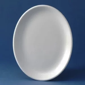 An image of a Churchill Super Vitrified Classic Oval Plate/Platter White 23cm