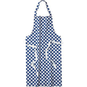 Blue & White & Check. Size 28″ x 38″