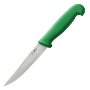 Hygiplas Serrated Vegetable Knife 4″ Green