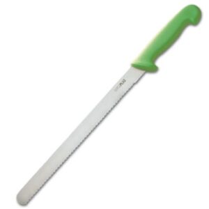 Hygiplas Serrated Slicer Knife 12" Green-0