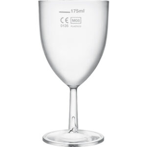 Clarity Polystyrene Wine Glass 7oz