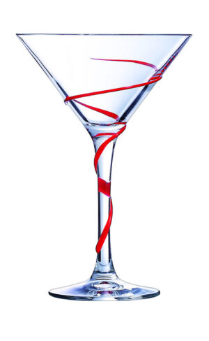 Arcoroc Spyro Red Martini Glass 200ml/7oz