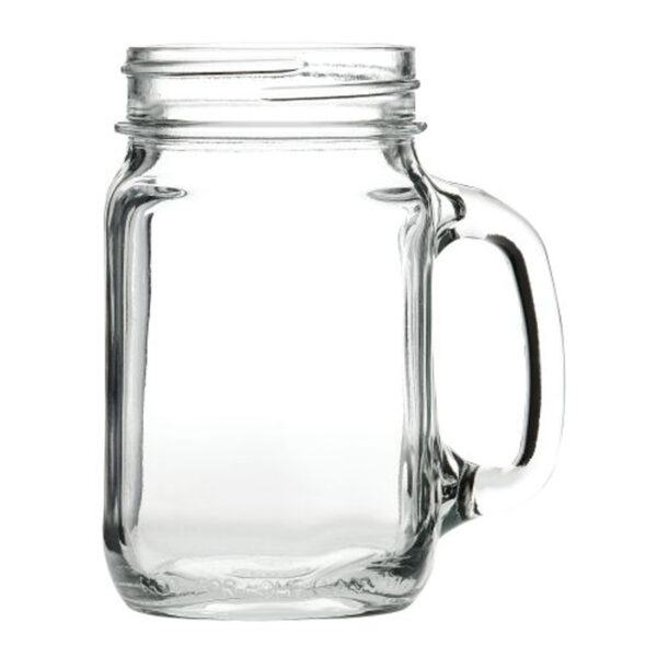 Handled Drinking Jar 16.5oz