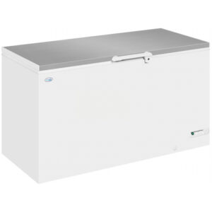 Interlevin Solid Lid Chest Freezer SS Lid White 527L