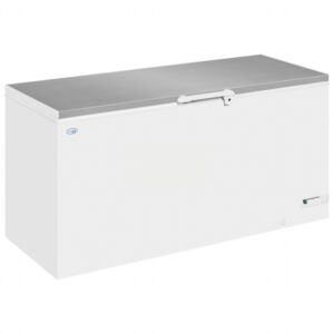 Interlevin Solid Lid Chest Freezer SS Lid White 607L