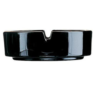 3.5" Black Stacking Ashtray-0