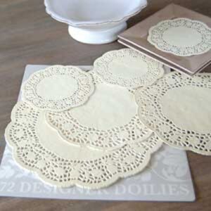 White Round Doilies