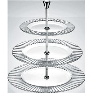 Diva 3 Tiered Glass Cake Stand | Plate