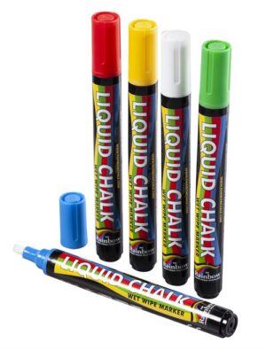 5mm Liquid Chalk Pen Pk 5 COLOUR