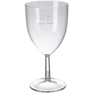 eGreen Clarity Polycarbonate Wine Glass 200ml/7oz Lined (125ml) UKCA/CE