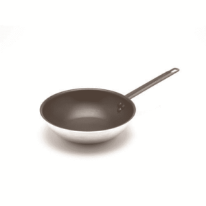 Non Stick Teflon Aluminium Flat Base Wok 30cm