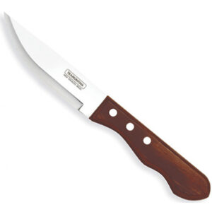 Jumbo Polywood Steak Knife - Pointed Blade (Red) 25cm