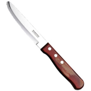 Jumbo Polywood Steak Knife - Rounded Blade (Red) 25cm