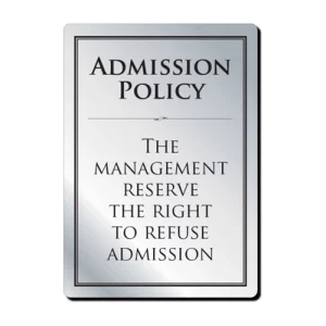 An image of Mileta Admission Policy (Framed) A4 21 x 29.7cm