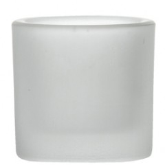 Satin White Votive Candle Holder 2.75″