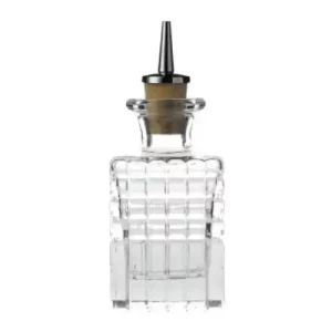 clear glass bitters dash bottle