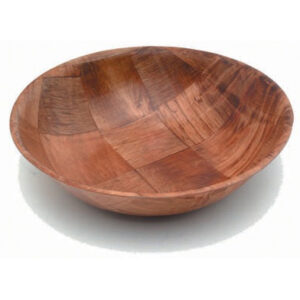 Round Woven Wood Bowls 6″