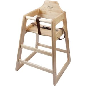 Wooden High Chair (Light Wood)