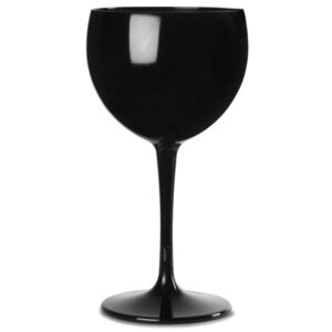 Nipco Black Polycarbonate Balloon Wine Glass 425ml/15oz