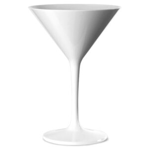 Nipco White Polycarbonate Martini Glass 220ml/7.75oz