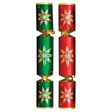 10" Red & Green Star Crackers