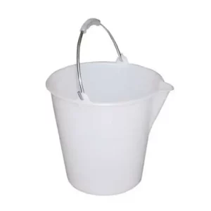 An image of a food grade white plastic bucket