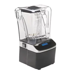 black and clear blender for a bar