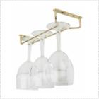 10" Brass Wine Glass Hanger / Storage rack-0