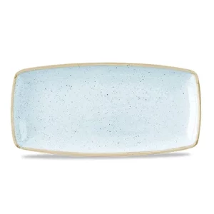 Churchill Super Vitrified Stonecast Oblong Plate Duck Egg Blue 29.9cm