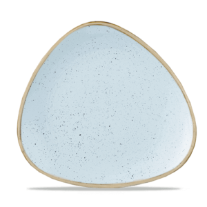 Churchill Stonecast Triangle Plate 10.5" Duck Egg Blue