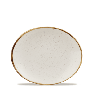 Churchill Stonecast Oval Plate 7.75″ Barley White