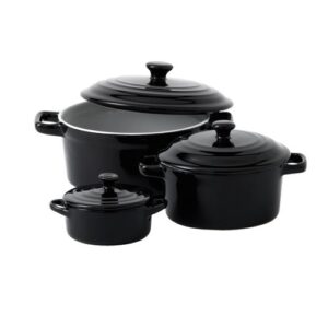 Mininova Casserole with Lid (Black) 15cm