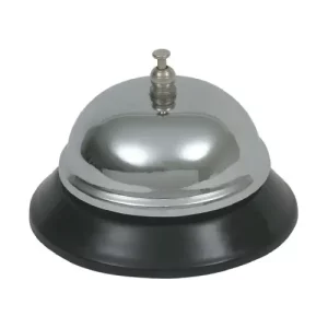 silver chrome plated service bell