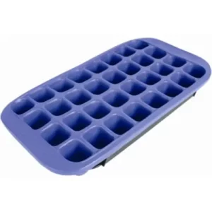 image of a blue silicone ice tray