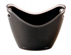 Black Acrylic Wine Bucket