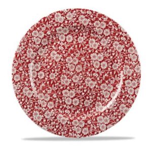 Cranberry Victorian Calico Plate 12"-0