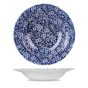 Willow Victorian Calico Rimmed Bowl 17oz-0