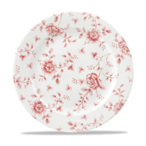 Churchill Super Vitrified Cranberry Rose Chintz Plate 27.43cm/10.8"