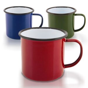 Coloured Enamel Mugs