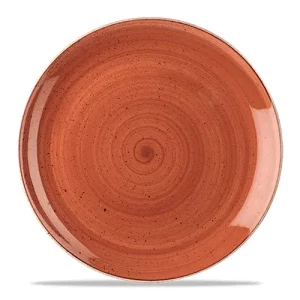 Churchill Super Vitrified Stonecast Coupe Plate Spiced Orange 26cm