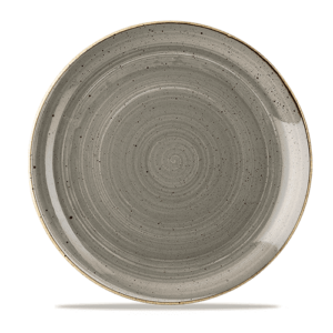 Churchill Stonecast Coupe Plate 11.25" Peppercorn Grey