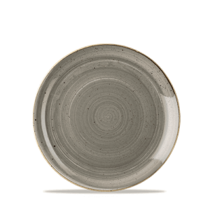 Churchill Super Vitrified Stonecast Coupe Plate Peppercorn Grey 16.5cm/6.50"