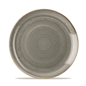 Churchill Stonecast Coupe Plate 8.75" Peppercorn Grey