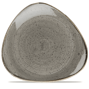 Churchill Stonecast Triangle Plate 12.25″ Peppercorn Grey