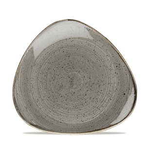 Churchill Stonecast Triangle Plate 9″ Peppercorn Grey